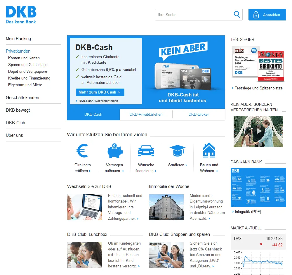 DKB startseite